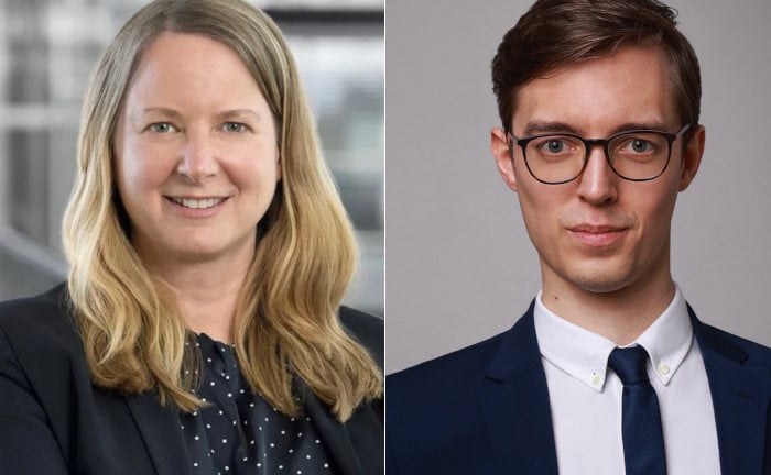 Caroline Schlienkamp (Talanx) und Tim Jütersonke (Maxpool)