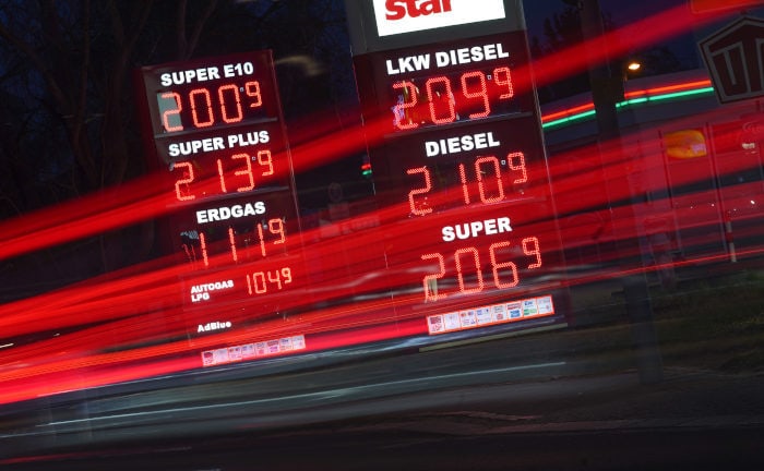 Benzinpreise in Berlin als Symbol für Inflation