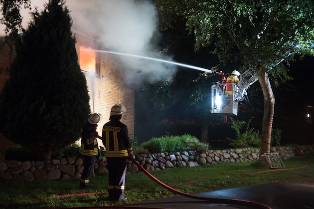 Brand in Einfamilienhaus