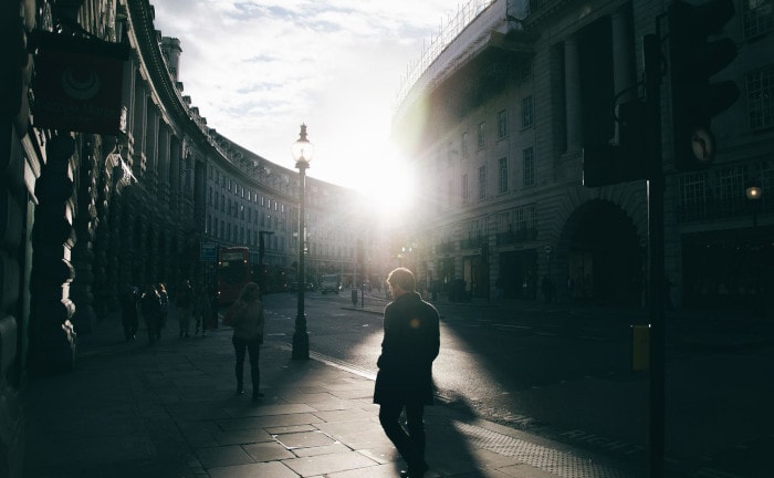Straßenszene in London