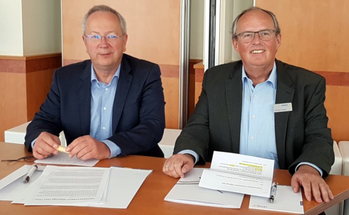 Vorstand des Maklerverbunds Vema: Andreas Brunner (links) und Hermann Hübner