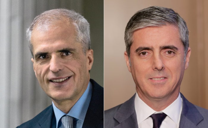 Noch-Allianz-Vorstände Sergio Balbinot (links) und Ivan de la Sota