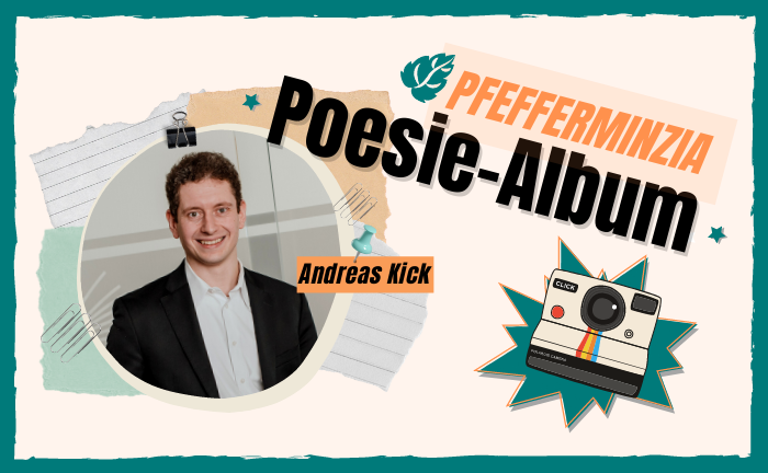 Andreas Kick vom Institut für Vorsorge und Finanzplanung (IVFP) im Poesie-Album