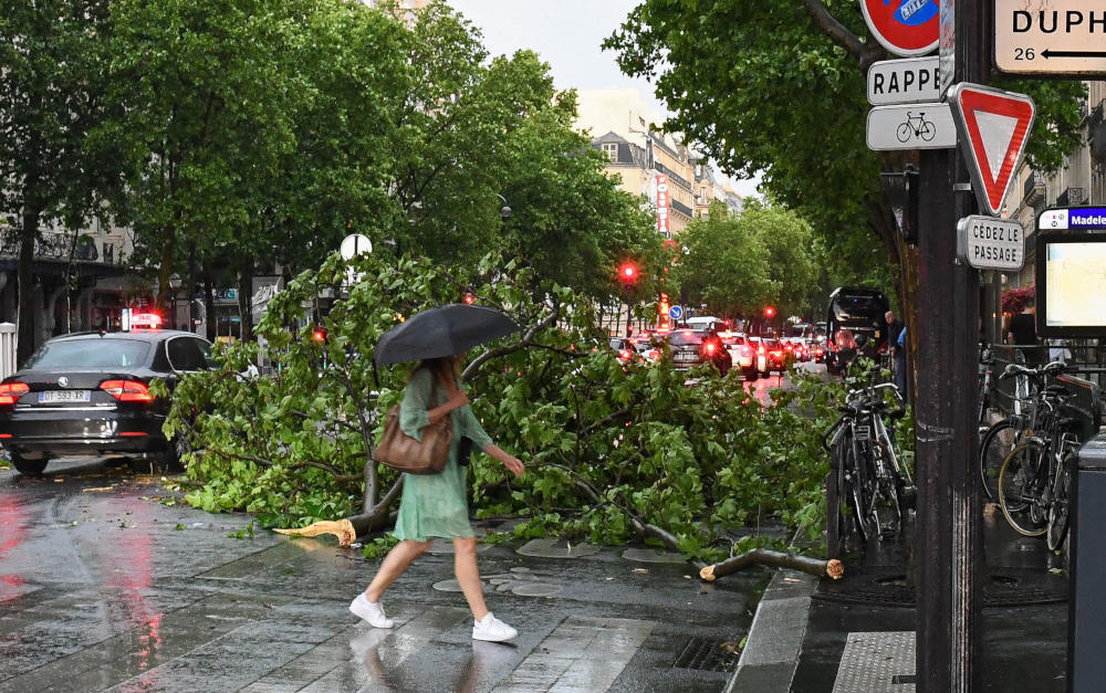 Sturmschäden in Paris am 18. Juni 2023: 98 Prozent der Haushalte und Unternehmen sind gegen Elementarschäden versichert