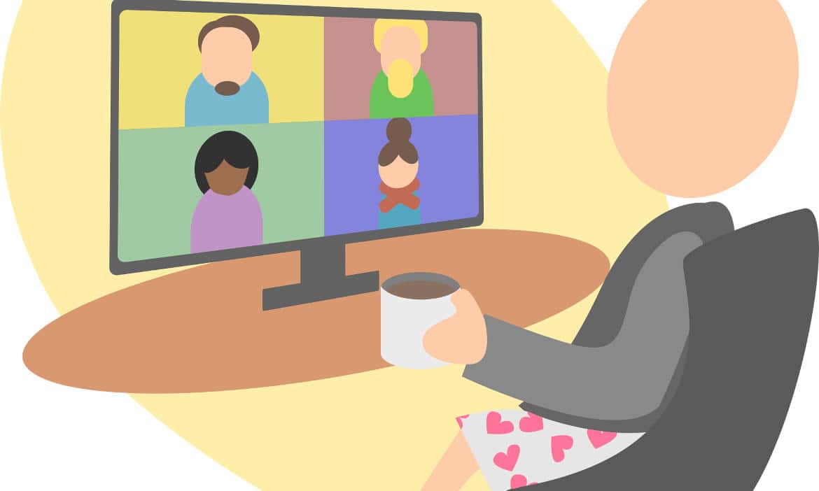 Online-Beratung unten ohne und im Sitzen? Möglich, aber nicht zu empfehlen