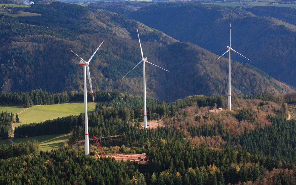 Der Windpark Glaserkopf in Hasel, Südschwarzwald, gehört dem 1,3 Milliarden Euro schweren Eltif Klimavest