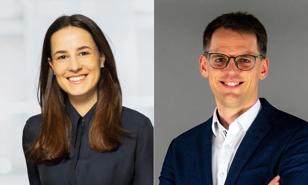 Im Doppel-Interview: Selina Thron (J.P. Morgan Asset Management) und Heiko Storjohann (Alte Leipziger Lebensversicherung)