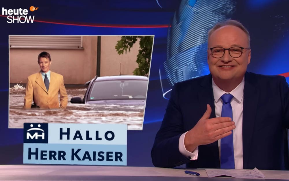 Oliver Welke in der „Heute Show“ zum Thema Pflicht zum Elementarschutz