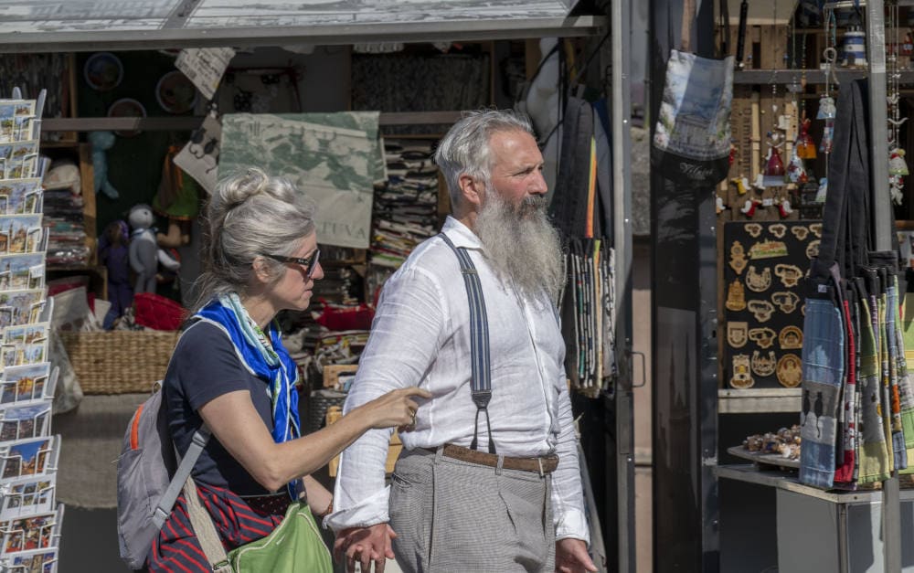 Menschen in Litauens Hauptstadt Vilnius: 2070 könnte das Land die Rentnerhochburg der EU sein