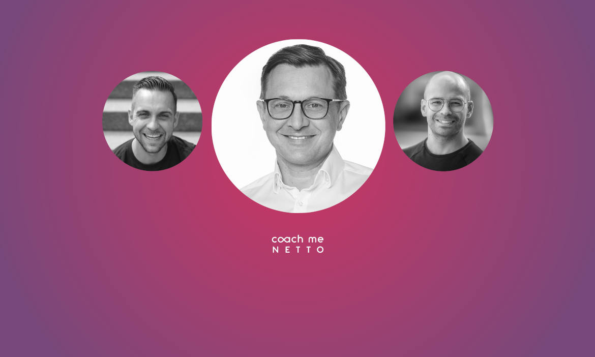 Stephan Busch (links) und Tim Schreitmüller (rechts) von CoachMeNetto interviewen Menschen aus der Branche zum Thema Unternehmer. Dieses Mal: Christian Schwalb von „BSC – die Finanzberater“