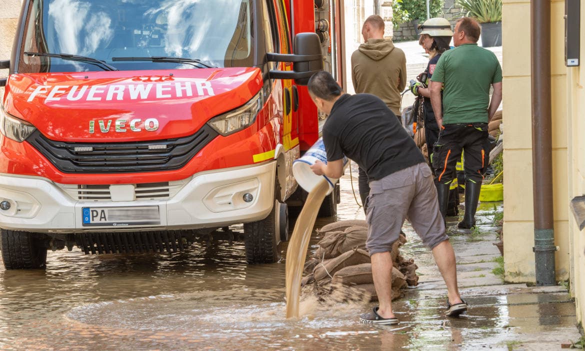 Schäden durch Hochwasser setzen Wohngebäudeversicherungen zu: Hier im Juni 2024 in Passau