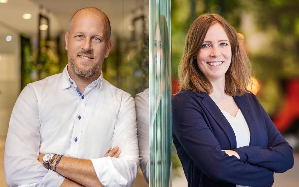 Ökoworld-Vorstand Torsten Müller und Verena Kienel, Chefin der Nachhaltigkeitsanalyse bei Ökoworld