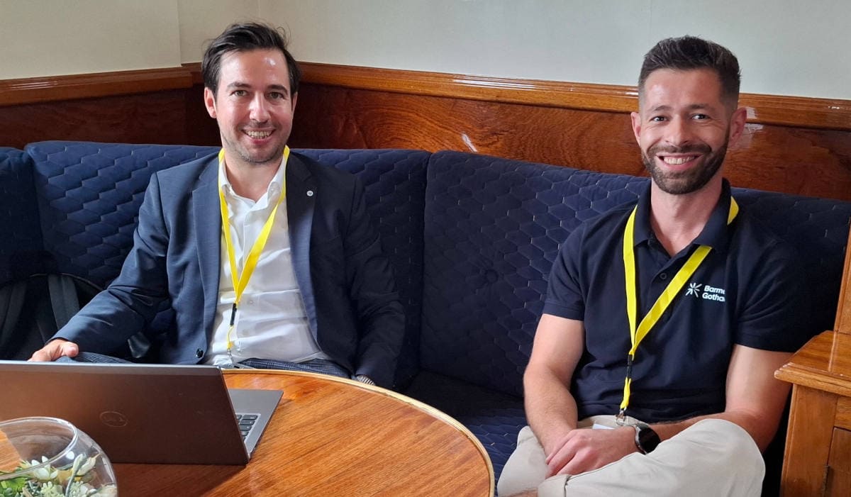 Maximilian Dietrich (links, die Bayerische) und Hamit Uka (Barmenia-Gothaer): Mehr Risiken nehmen (Foto: Pfefferminzia)