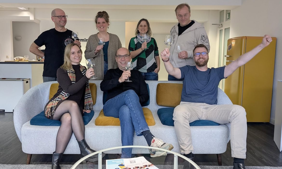 Stolze Pfeffis am Feiern